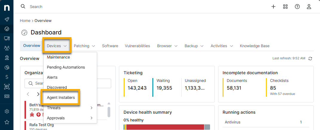 system dashboard_devices_agent installers.png